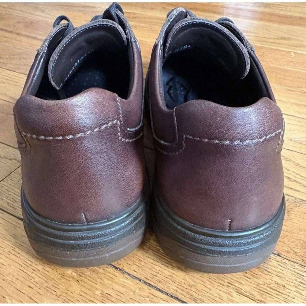 Mephisto Douk Men Size 8.5 Brown Leather Moc Toe Derby Oxfords Hydro Protect